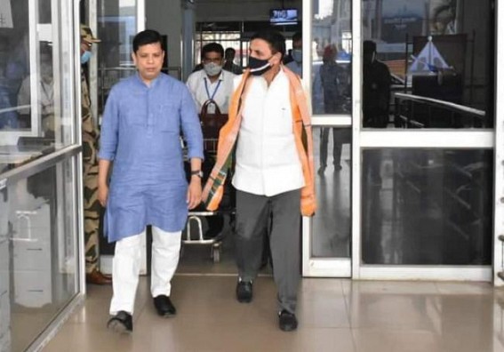 Amid BJP,IPFT seat sharing conflicts, Vinod Sonkar arrives in Tripura