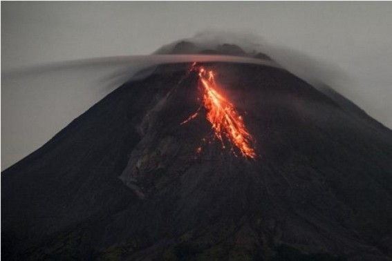 Indonesia's Mt. Merapi volcano erupts twice Indonesia's Mt. Merapi volcano erupts twice