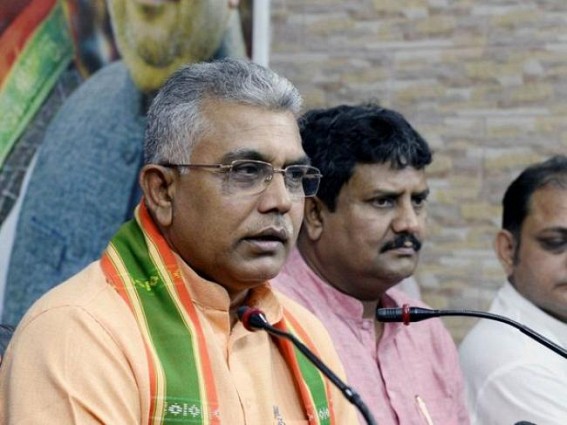Why doesn't the CM just wear a pair of Bermudas, instead of draping a saree: Dilip Ghosh Why doesn't the CM just wear a pair of Bermudas, instead of draping a saree: Dilip Ghosh