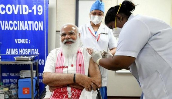 PM appeals countrymen to take Covid vaccine PM appeals countrymen to take Covid vaccine