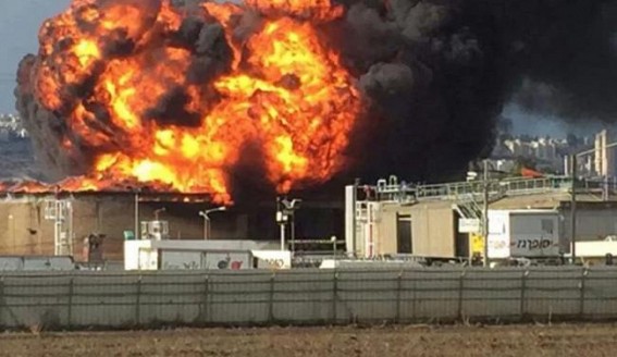 Fire erupts in Syrian refinery facility Fire erupts in Syrian refinery facility