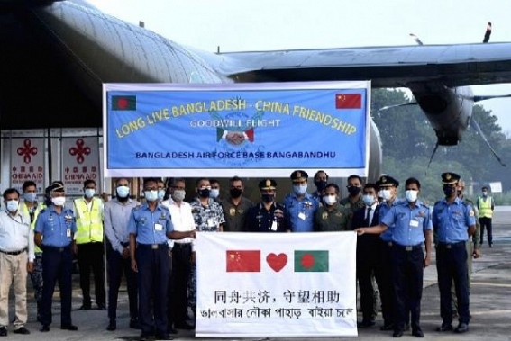 B'desh plane carrying China-donated vaccines arrives in Dhaka B'desh plane carrying China-donated vaccines arrives in Dhaka