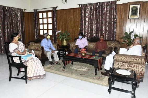 'Savage' Attack on Former Chief Minister Manik Sarkar : CPI-M's Four Member Delegation met Governor 'Savage' Attack on Former Chief Minister Manik Sarkar : CPI-M's Four Member Delegation met Governor