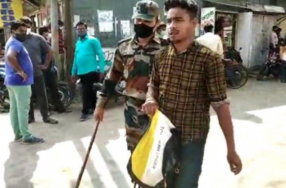 Bishalgarh : Locals beaten up 2 youths alleging 'attempt of kidnapping' a minor girl Bishalgarh : Locals beaten up 2 youths alleging 'attempt of kidnapping' a minor girl