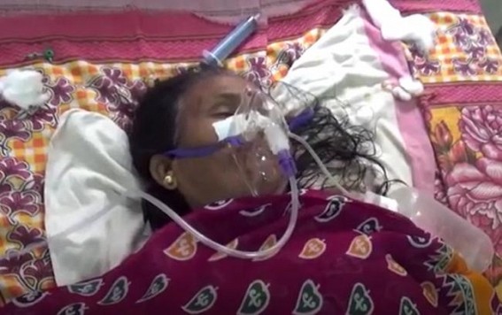 Woman seriously injured after a speedy bike hit her, hospitalized Woman seriously injured after a speedy bike hit her, hospitalized
