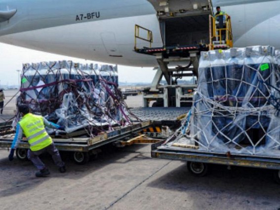 British Airways flight carrying 18 tonnes of aid arrives in India British Airways flight carrying 18 tonnes of aid arrives in India