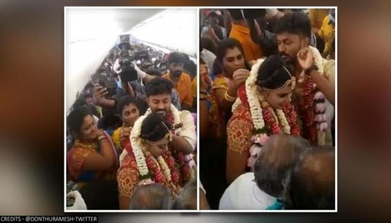 Controversy erupts after couple tie the knot mid-air in Madurai