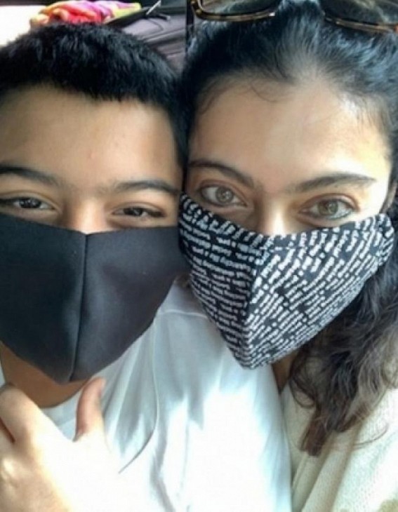 Kajol shares glimpse of 'the masked bandits'
