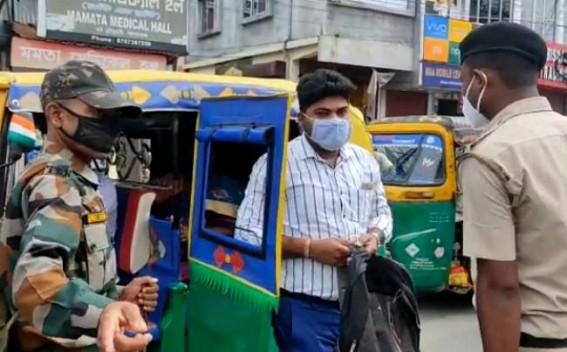 Mask drive continues by Sadar administration amid Corona curfew : 200 Rs fine imposed on rule violators Mask drive continues by Sadar administration amid Corona curfew : 200 Rs fine imposed on rule violators
