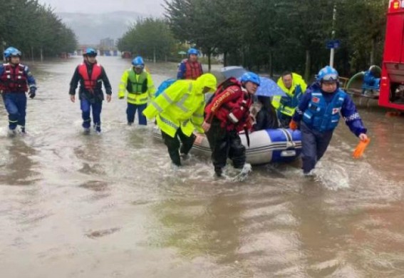 Floods force 120,000 people to evacuate in China's Shanxi Floods force 120,000 people to evacuate in China's Shanxi