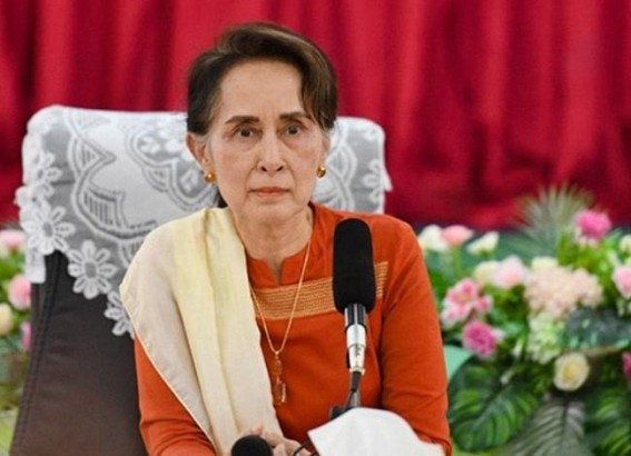 Suu Kyi's jail term halved by 2 yrs Suu Kyi's jail term halved by 2 yrs