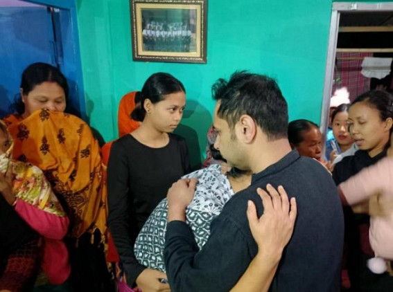 Pradyot Manikya met Slain TSR Jawans’ Families, Compensated Rs. 2 Lakhs to each victim family