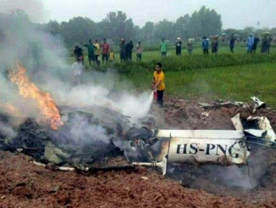 Military helicopter crashes in Thailand, 2 killed