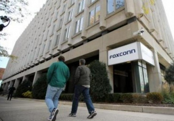Foxconn Technology India workers stage protest