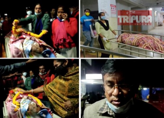 Like Farmers Deaths at Delhi Borders, Death Toll begins in Tripura's 10323 Teachers Demonstration Spot as agitating Family member died in 'Lung Infection' : JMC says, 'When Inhuman persons get Power, such Incidents can be Expected repeatedly' 