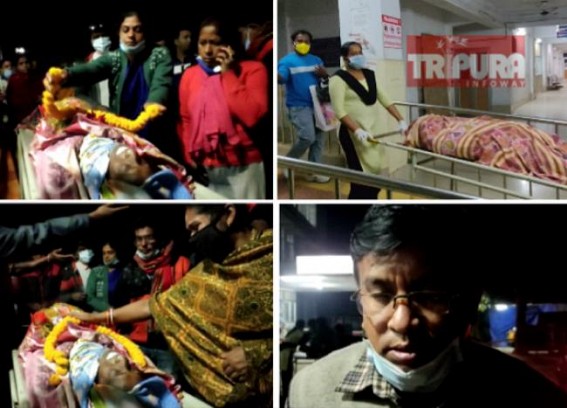 Like Farmers Deaths at Delhi Borders, Death Toll begins in Tripura's 10323 Teachers Demonstration Spot as agitating Family member died in 'Lung Infection' : JMC says, 'When Inhuman persons get Power, such Incidents can be Expected repeatedly' Like Farmers Deaths at Delhi Borders, Death Toll begins in Tripura's 10323 Teachers Demonstration Spot as agitating Family member died in 'Lung Infection' : JMC says, 'When Inhuman persons get Power, such Incidents can be Expected repeatedly'