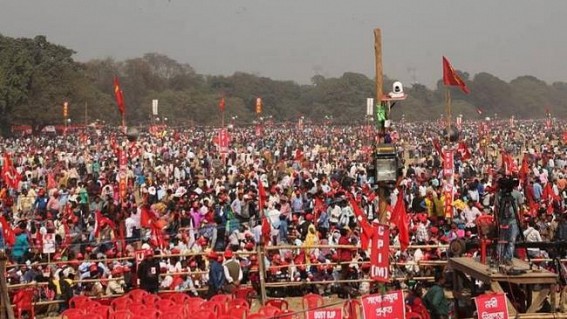 Left-Cong to hold mega rally at Kolkata's brigade ground tomorrow Left-Cong to hold mega rally at Kolkata's brigade ground tomorrow