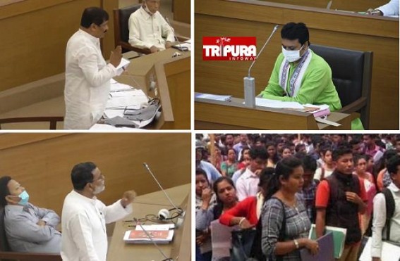 Assembly Heated Up after BJP MLA Sudip Roy Barman, MLA Asish Saha opposed Outsourcing Recruitment instead of TPSC, Abolition of Vacant Posts : Asked, 'Whose Job Data is Correct ? CM's 23,001 Jobs or Education Minister's 7,551 Jobs?' Assembly Heated Up after BJP MLA Sudip Roy Barman, MLA Asish Saha opposed Outsourcing Recruitment instead of TPSC, Abolition of Vacant Posts : Asked, 'Whose Job Data is Correct ? CM's 23,001 Jobs or Education Minister's 7,551 Jobs?'