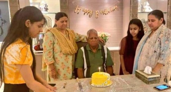 Lalu celebrates 74th birthday in Delhi, daughter Misa shares photo