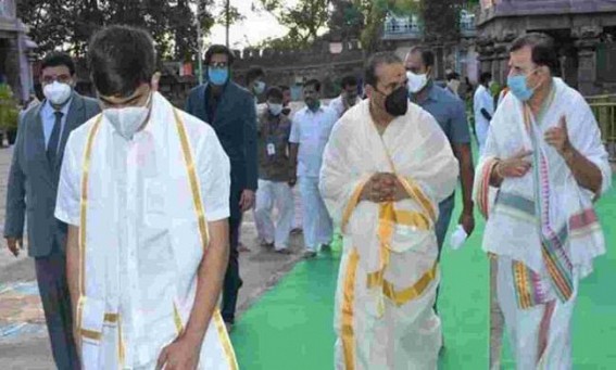 CJI visits Srisailam Bhramaramba Mallikarjuna temple