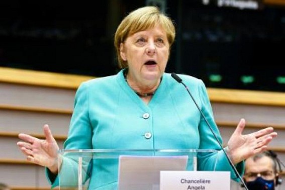 Merkel defends patent protection for Covid vax
