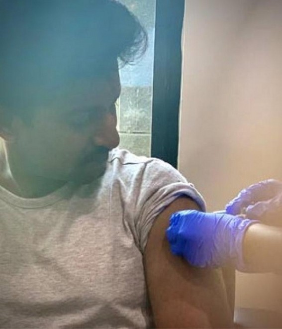 Nani gets vaccinated, asks fans to make a choice Nani gets vaccinated, asks fans to make a choice