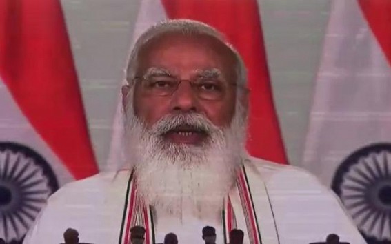 Error in PM's Script : PM Modi Says, 'Double Engine started in 2017 in Tripura' Error in PM's Script : PM Modi Says, 'Double Engine started in 2017 in Tripura'