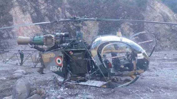 Army helicopter crash: Both pilots safe