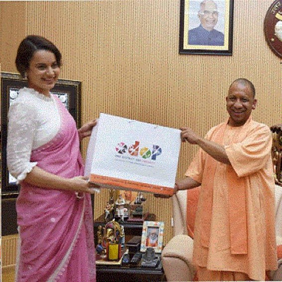 Kangana Ranaut is now brand ambassador of UP's ODOP scheme Kangana Ranaut is now brand ambassador of UP's ODOP scheme