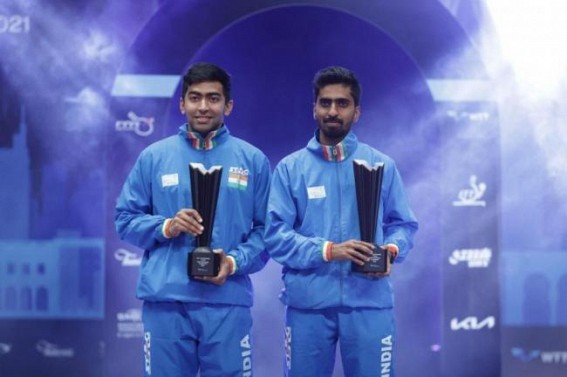 Sathiyan-Harmeet wins doubles title at WTT Contender Tunis Sathiyan-Harmeet wins doubles title at WTT Contender Tunis