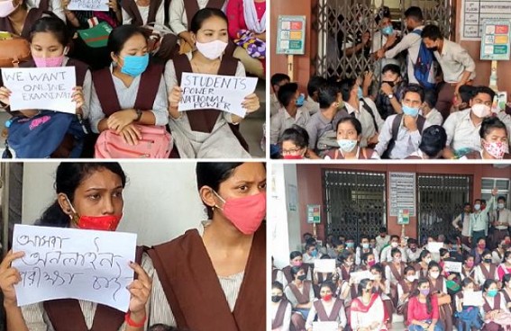 As Education Dept remains Deaf over Students' Demands, D.EI.ED Students Gherao Education Director's Office in Protest against Pending Examinations 