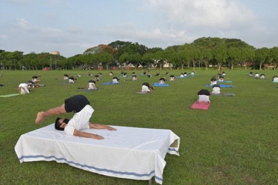 Assam Rifles organized programme on Yoga Diwas Assam Rifles organized programme on Yoga Diwas