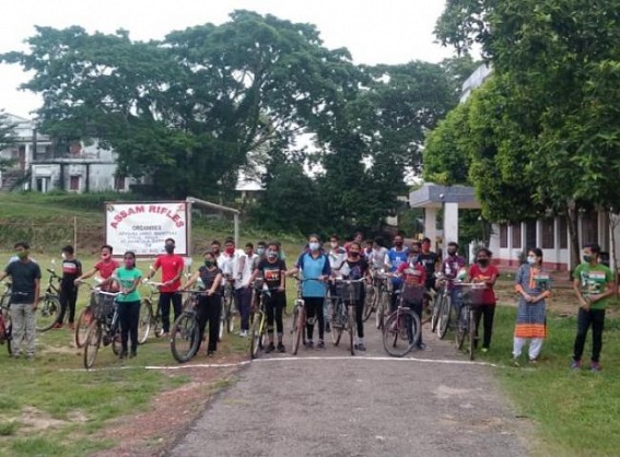 Assam Rifles Organized Cycle Rally ahead of I-Day