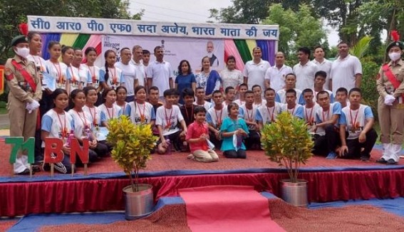 CRPF 71 Bn organized 'CRPF-Fit India Freedom Run' CRPF 71 Bn organized 'CRPF-Fit India Freedom Run'