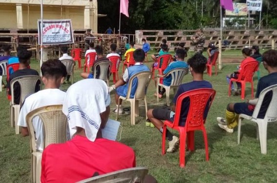 Udaipur : COVID-Awareness Programme in Killa by Assam Rifles Udaipur : COVID-Awareness Programme in Killa by Assam Rifles