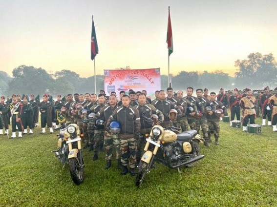 Motorcycle Rally across Northeast states kicked off by Assam Rifles