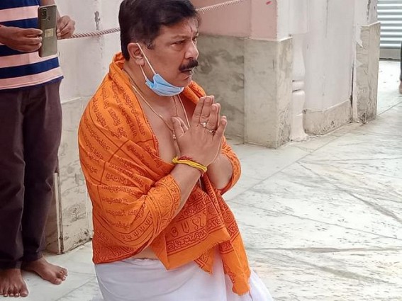 BJP MLA Sudip Roy Barman Offered Prayers at Tripura Sundari Temple 