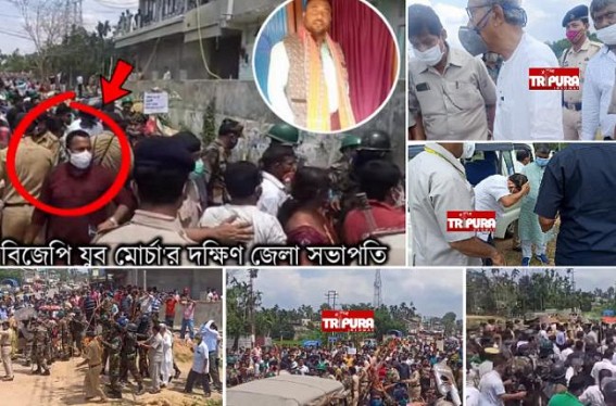 Attack on Opposition Leaders at Santir Bazar was 100% Pre-Planned, Political Attack : BJP South Tripura Yuva Morcha President along with Many BJP Activists caught in Camera while leading the Attack Attack on Opposition Leaders at Santir Bazar was 100% Pre-Planned, Political Attack : BJP South Tripura Yuva Morcha President along with Many BJP Activists caught in Camera while leading the Attack