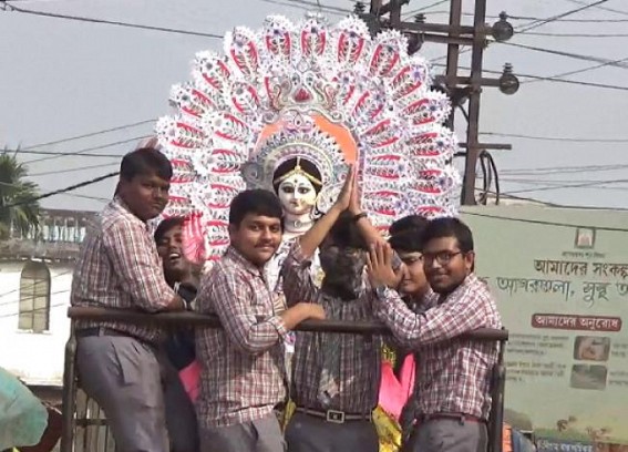 Tripura School, College students gear up to celebrate Saraswati Puja