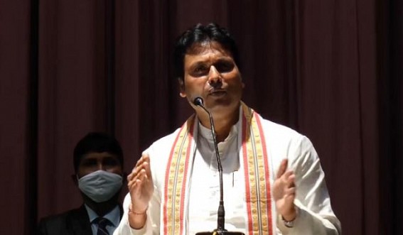 Biplab Deb claims 'Tripura is FREE from Chanda-Baaz' amid statewide BJP's massive 'hafta' Collections, Violence, Land-Mafias Rattled Law and Order Biplab Deb claims 'Tripura is FREE from Chanda-Baaz' amid statewide BJP's massive 'hafta' Collections, Violence, Land-Mafias Rattled Law and OrderÂ