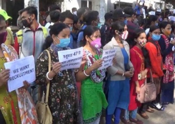 Tripura Unemployment : BJP's Vision Document's '50,000 Govt Job in 1-Year Promise has been fulfilled at 0.50%', means Half of 1% Tripura Unemployment : BJP's Vision Document's '50,000 Govt Job in 1-Year Promise has been fulfilled at 0.50%', means Half of 1%