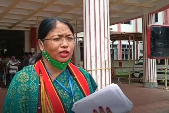 BJP, IPFT's Internal Fights escalating further from Counting Centre itself after a New Party Won ADC Poll : IPFT Minister Mebar Jamatia's Wife Geeta Debbarma blamed BJP-IPFT's Conflict for her defeat, accused BJP local MLA for Non-Cooperation 