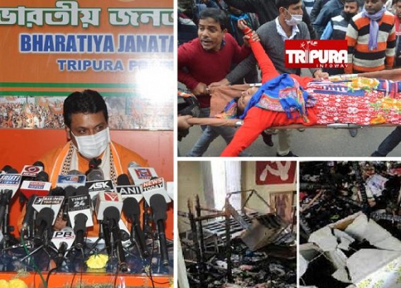 Biplab Deb gets Trolled as Netizens slammed him for 'DRAMA' over Bengal's alleged Post Poll Violence : Public remind Biplab Deb about Cruelty, Brutal Attacks on 10323 Teachers, Organized Attacks on Oppositions in Tripura Biplab Deb gets Trolled as Netizens slammed him for 'DRAMA' over Bengal's alleged Post Poll Violence : Public remind Biplab Deb about Cruelty, Brutal Attacks on 10323 Teachers, Organized Attacks on Oppositions in Tripura