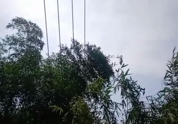Power-cut for 6 days at Kamalnagar, Teliamura