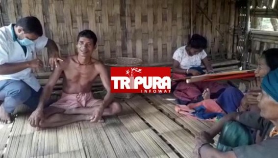 COVID-19, Second Wave : Tripura Starts House to House Vaccination Drive in Deep Rural Areas, Jhumia Families COVID-19, Second Wave : Tripura Starts House to House Vaccination Drive in Deep Rural Areas, Jhumia Families