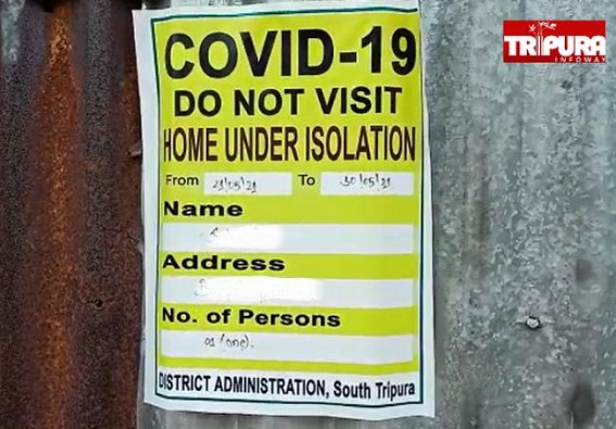 COVID positive patient kept in home isolation alleged for roaming outside