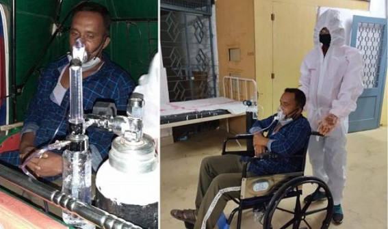 People Relief Volunteers took a critical conditioned Covid positive patient to the GB hospital People Relief Volunteers took a critical conditioned Covid positive patient to the GB hospital