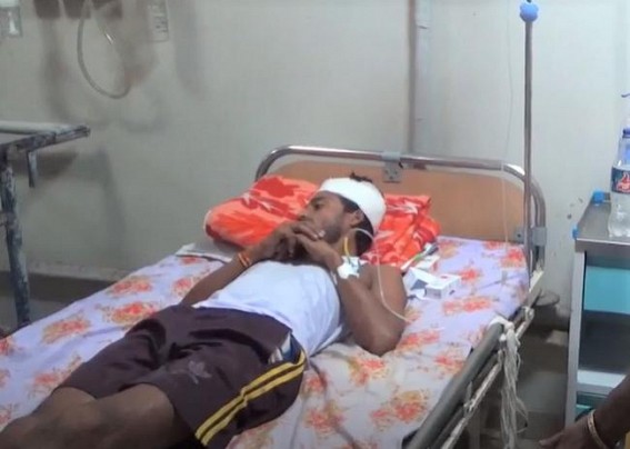 A youth was seriously injured after beaten up by BJP leader in Khowai A youth was seriously injured after beaten up by BJP leader in Khowai