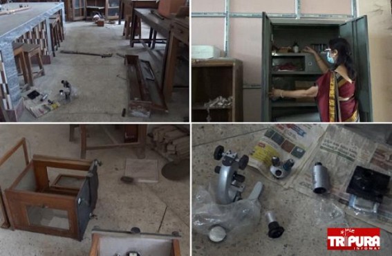 Deteriorating Law and Order under Biplab Deb Govt : After Netaji School, Bani Vidyapith School looted massively, Furniture, Instruments found Broken : Total 2 Schools Looted in 3 Days in Capital City Agartala amid Curfew Deteriorating Law and Order under Biplab Deb Govt : After Netaji School, Bani Vidyapith School looted massively, Furniture, Instruments found Broken : Total 2 Schools Looted in 3 Days in Capital City Agartala amid Curfew