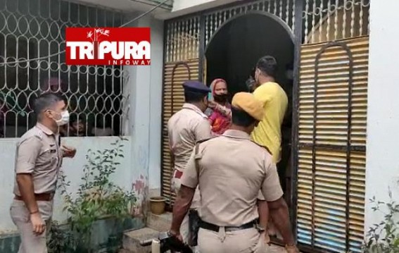 Police raided House, Shop of a man in Battala in connection with illegal works Police raided House, Shop of a man in Battala in connection with illegal works